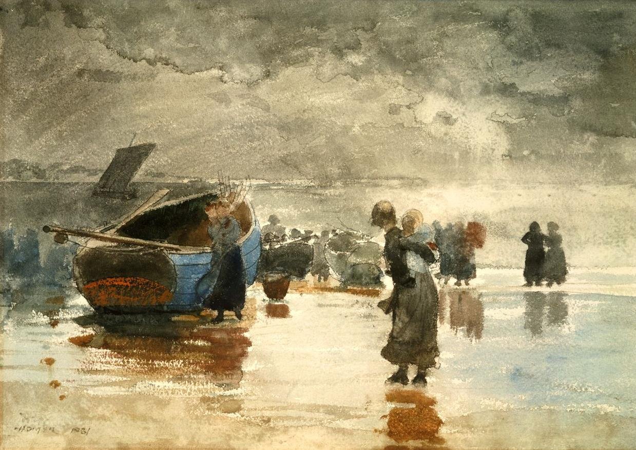 Sur le sable - Winslow Homer