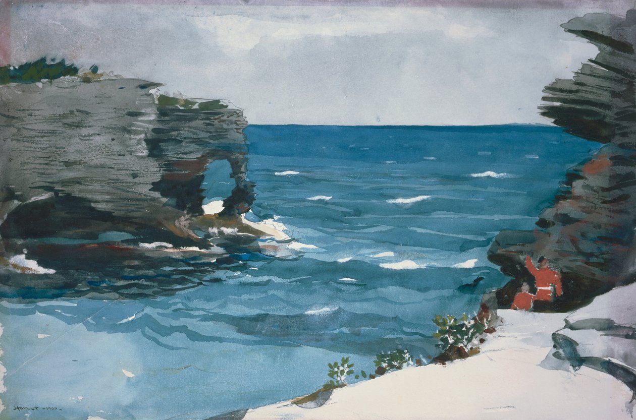 Rivage rocheux, Bermudes - Winslow Homer