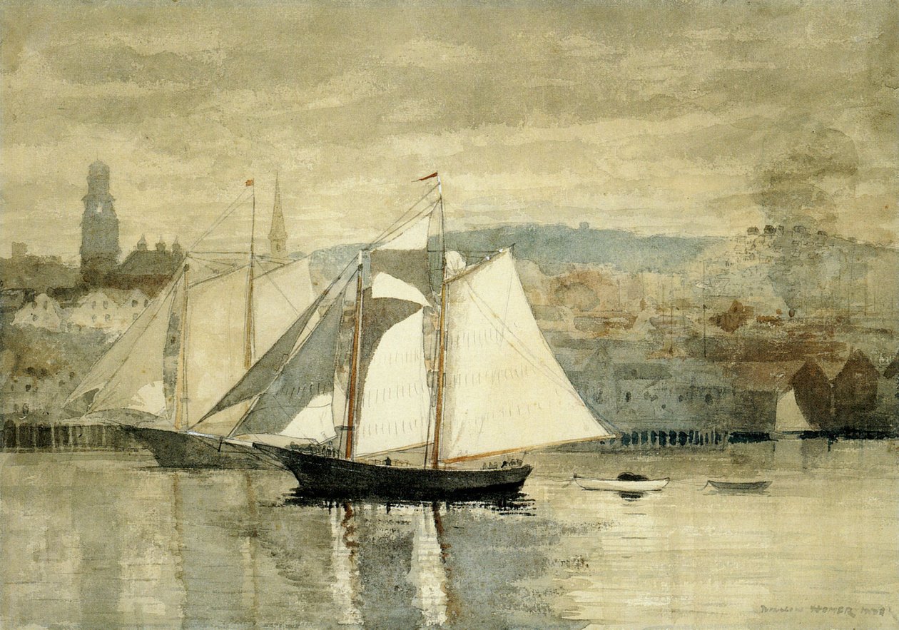 Deux voiliers - Winslow Homer