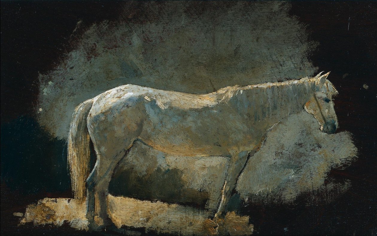 Jument blanche - Winslow Homer