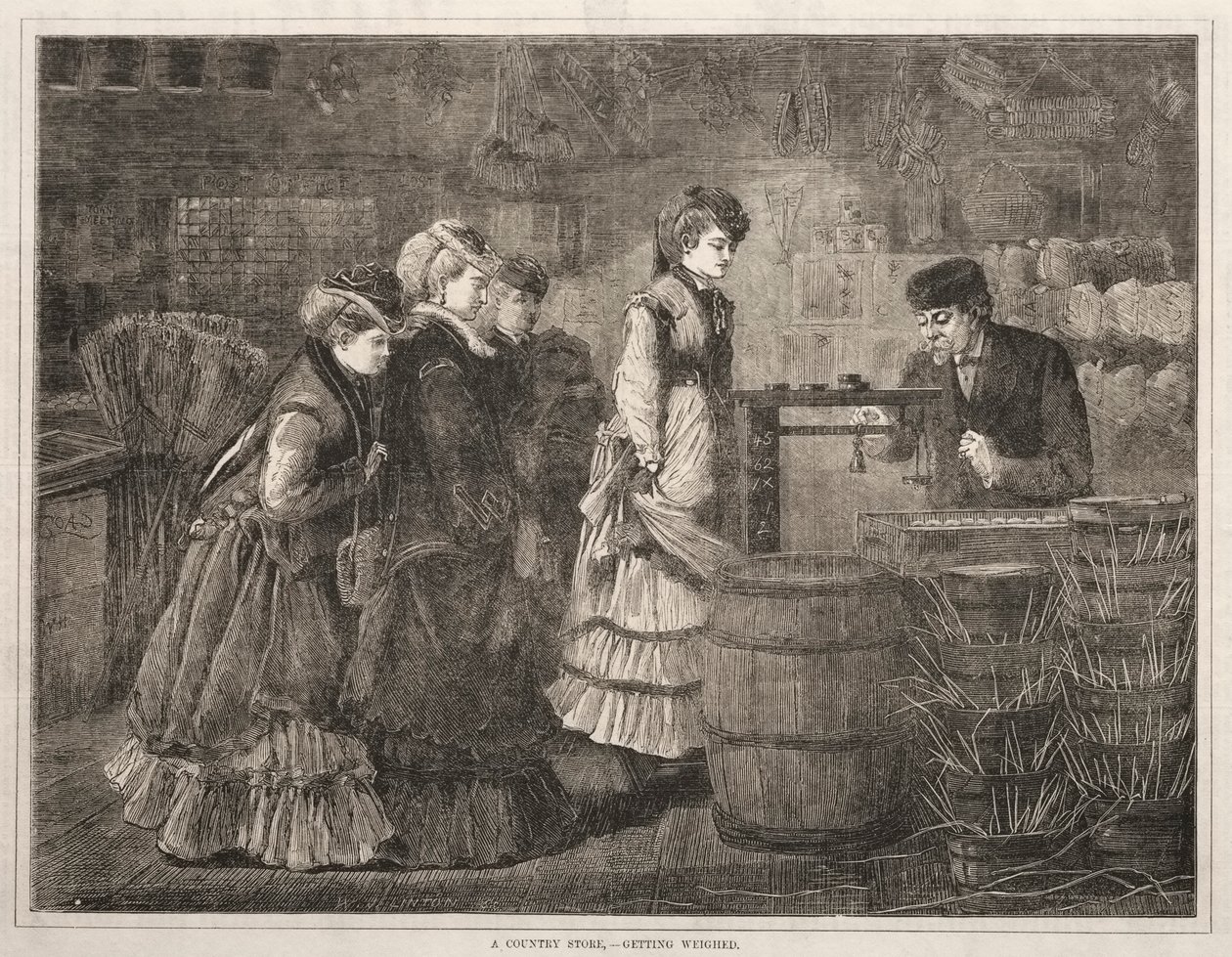 Un magasin de campagne, pesée - Winslow Homer