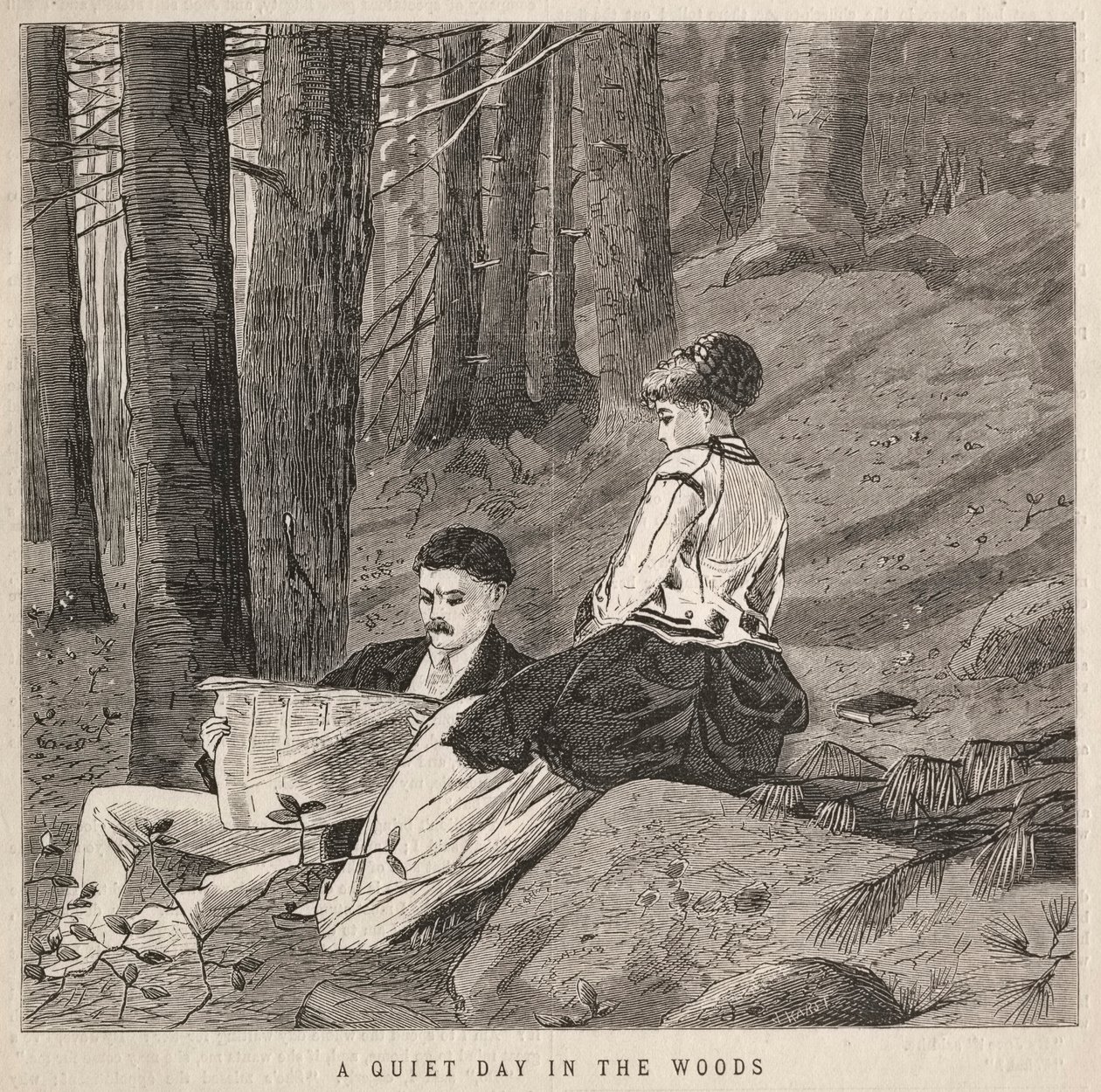 Une Journée Tranquille dans les Bois, 1870 - Winslow Homer