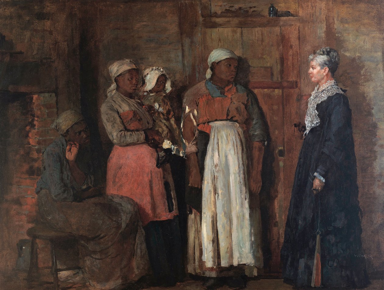 Une visite de la vieille maîtresse - Winslow Homer