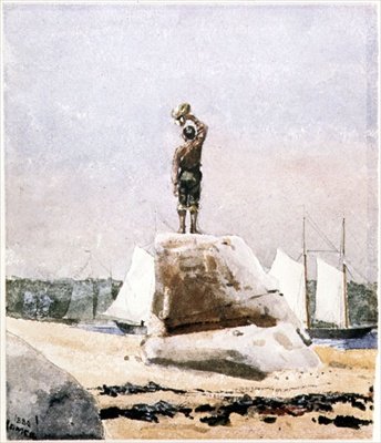 Garçon hélant des goélettes - Winslow Homer