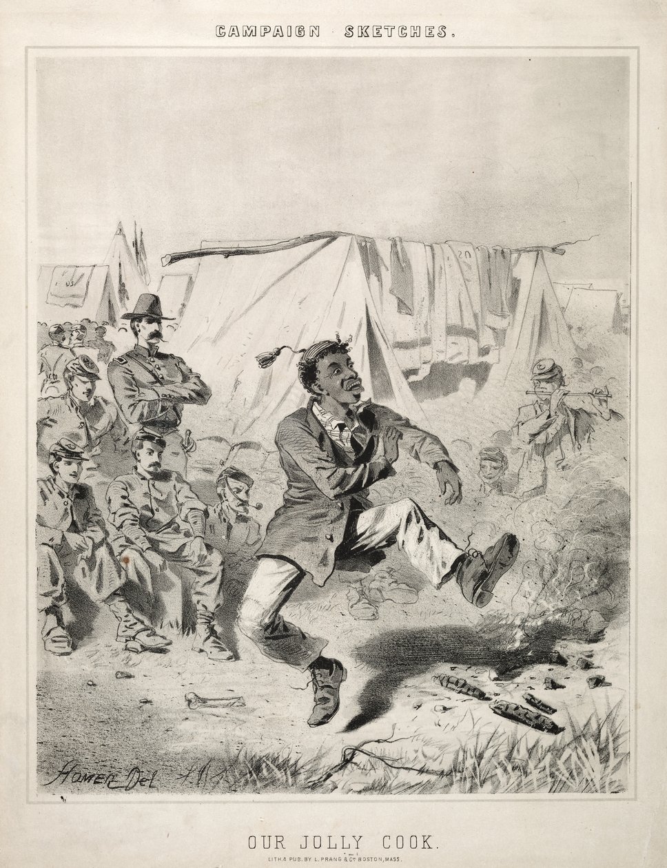 Croquis de campagne : Notre joyeux cuisinier, 1863 - Winslow Homer