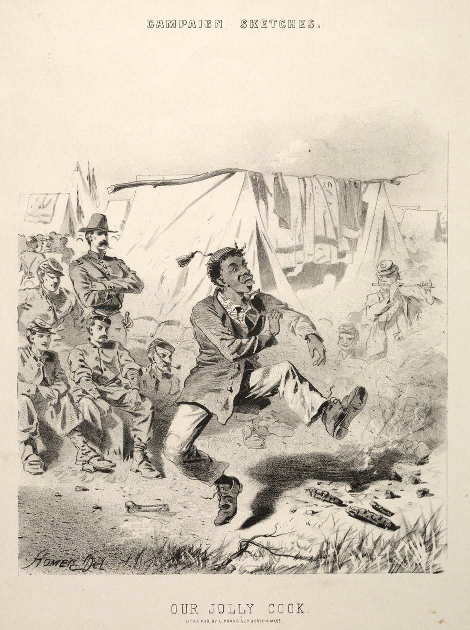 Croquis de campagne : Notre joyeux cuisinier, 1863 - Winslow Homer