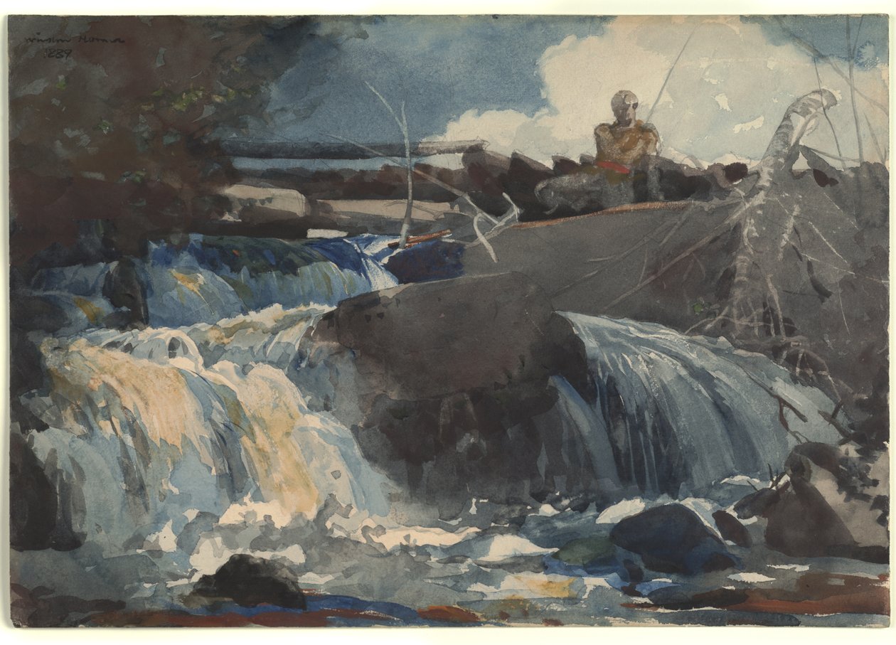 Lancer dans les chutes - Winslow Homer