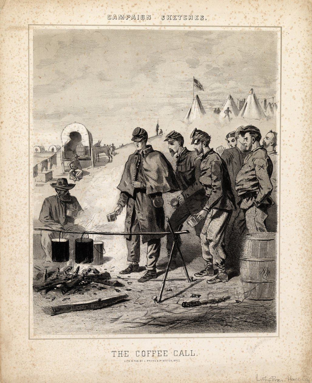 Appel du café, illustration de 