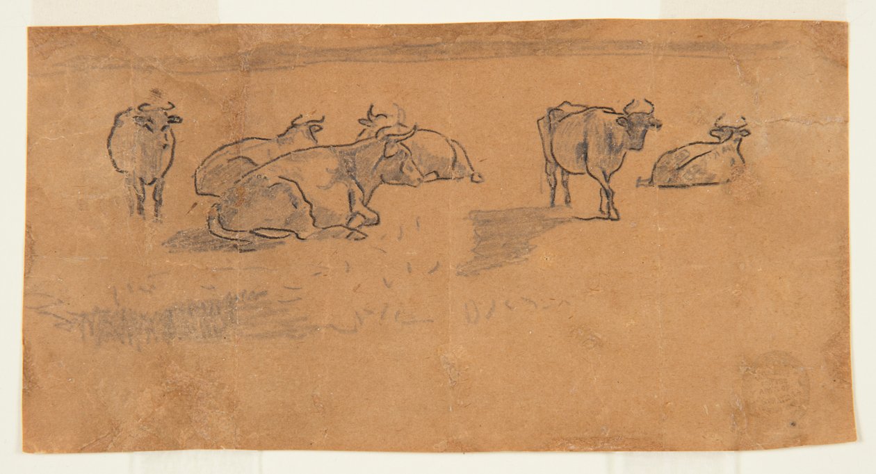 Vaches dans un pâturage - Winslow Homer