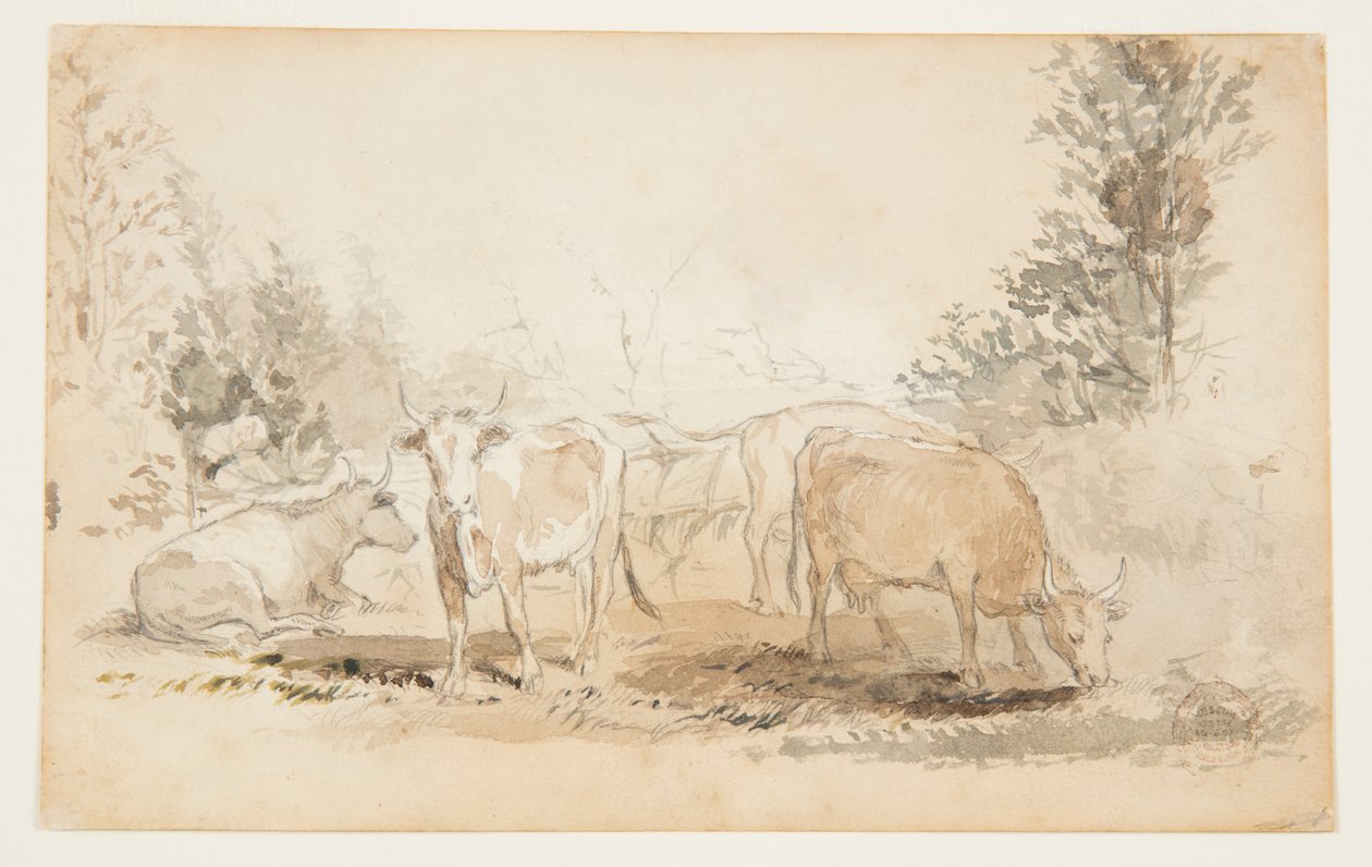 Vaches dans un pâturage - Winslow Homer
