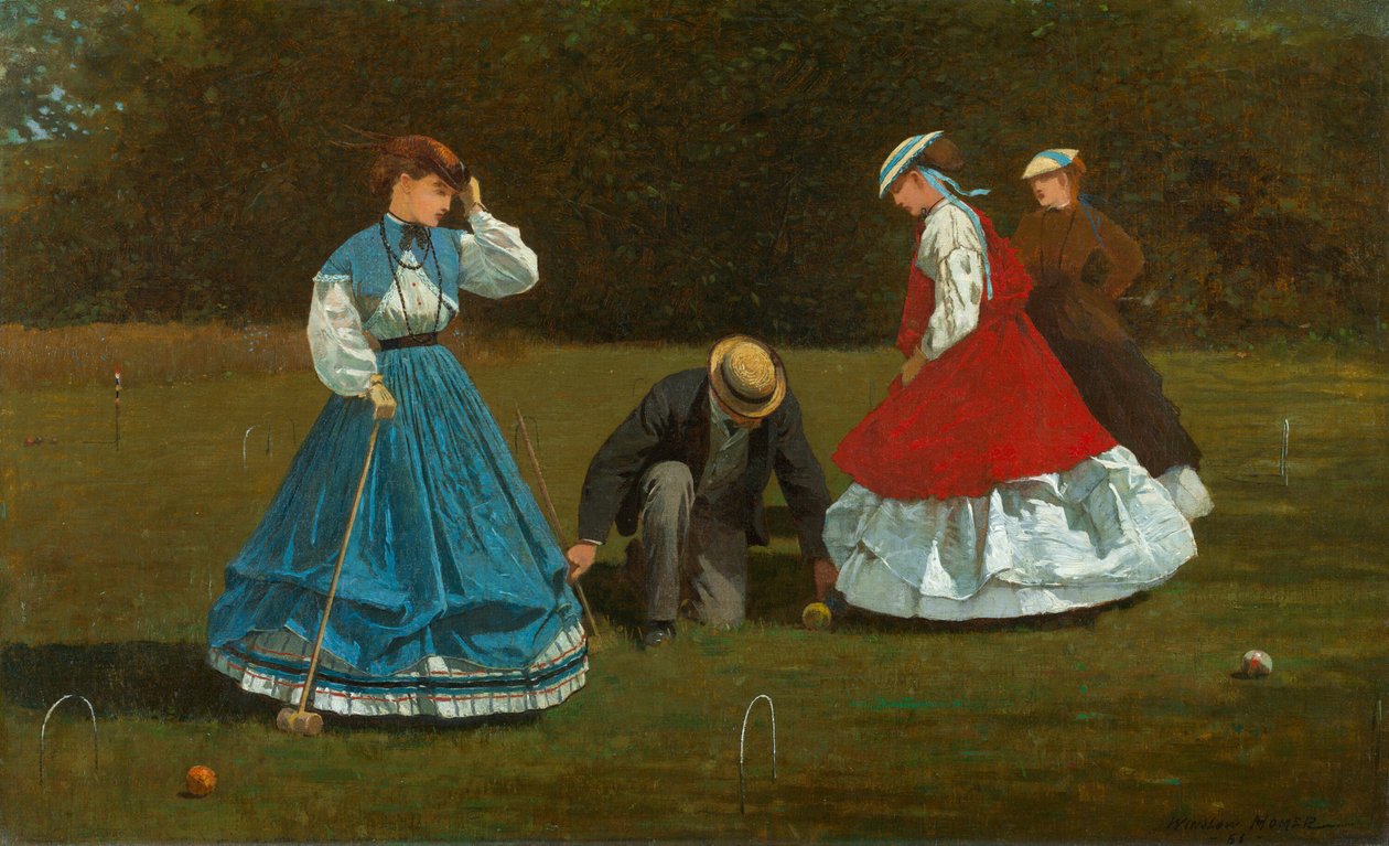 Scène de croquet - Winslow Homer