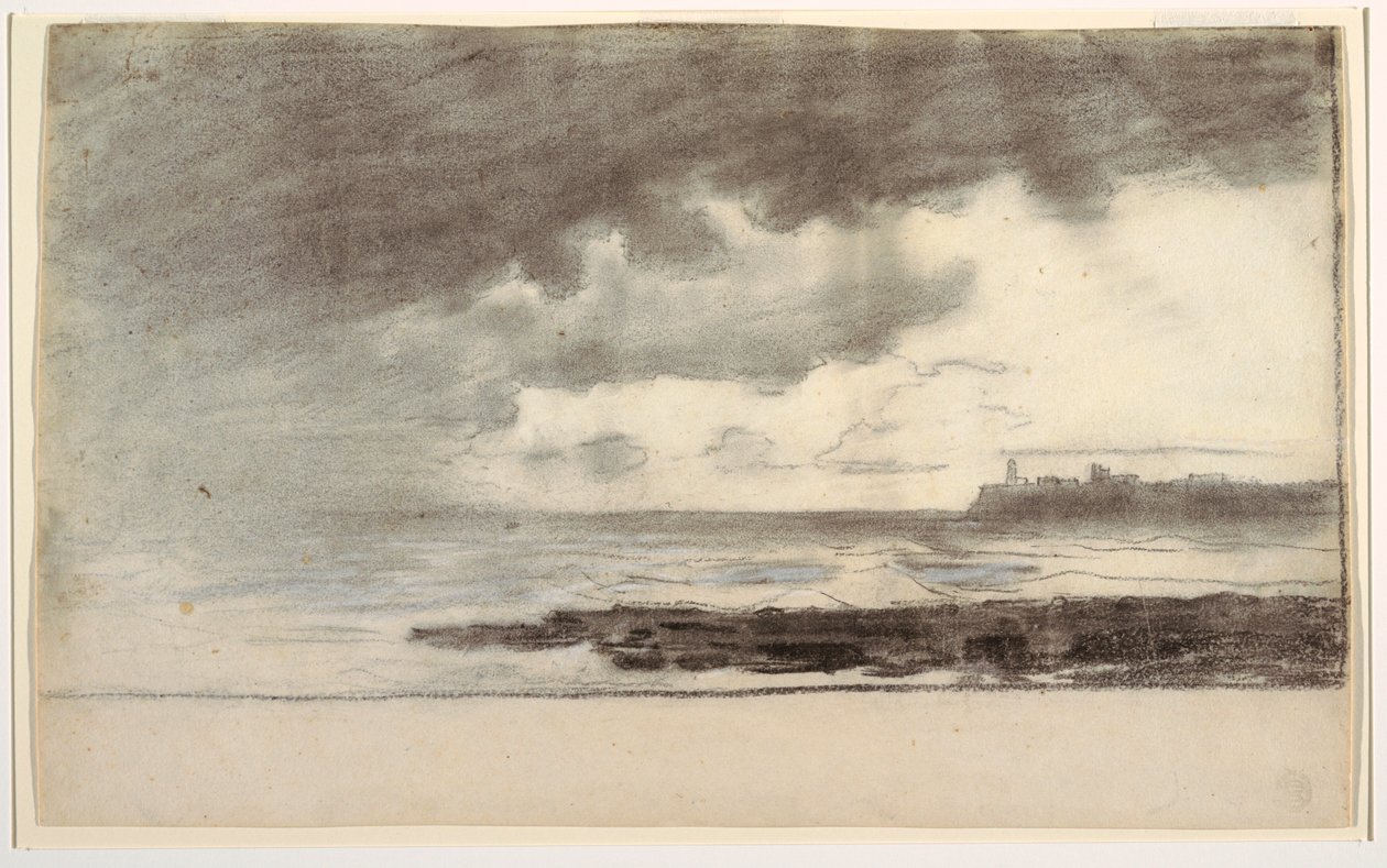 Dessin, baie de Cullercoats, Angleterre, 1881 - Winslow Homer