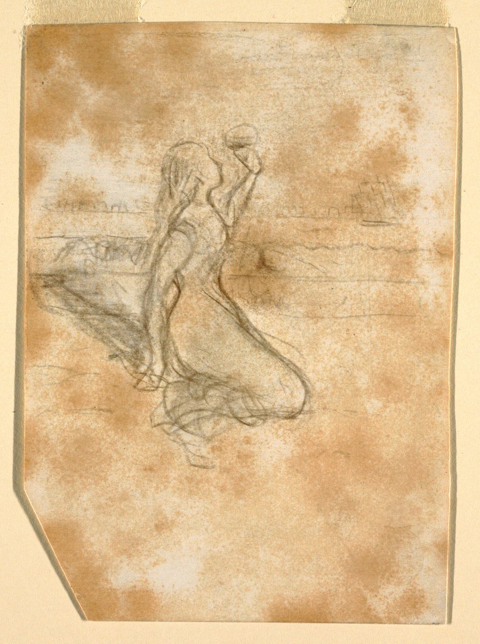 Dessin, scène de plage, 1881-82 - Winslow Homer