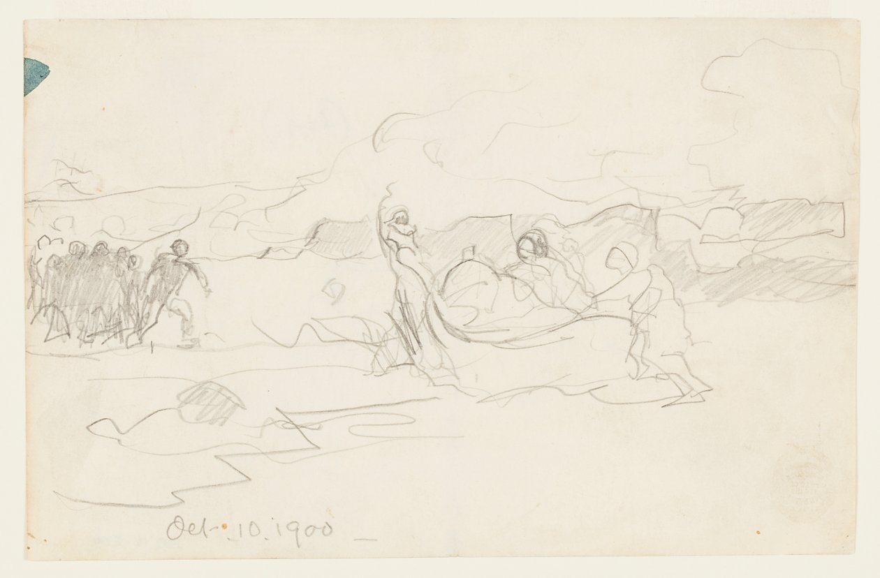 Pêcheurs échouant une doris - Winslow Homer