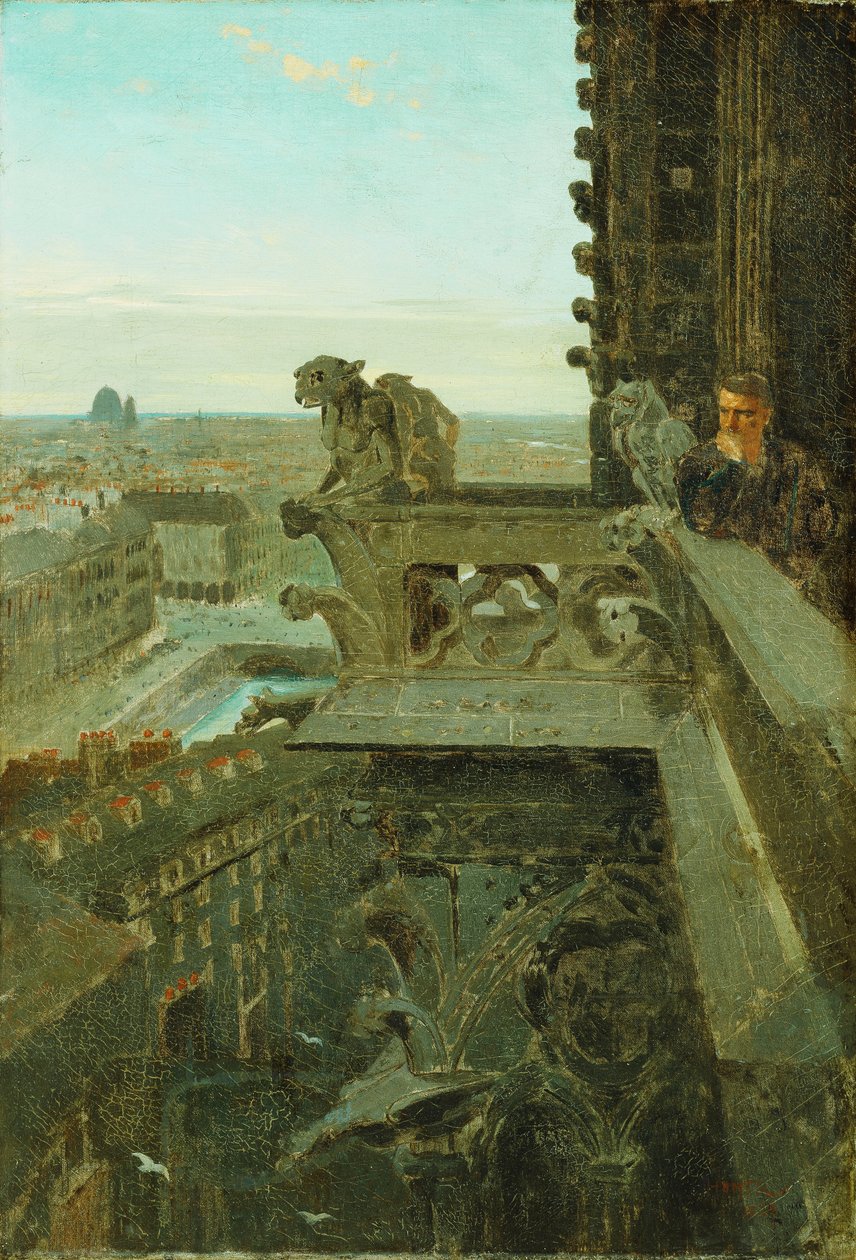 Gargouilles à Notre-Dame, 1867 - Winslow Homer