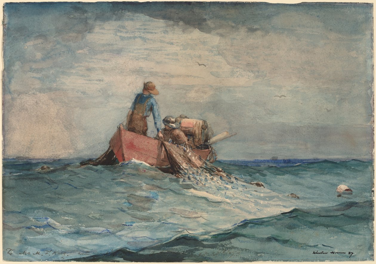 Ramener les filets - Winslow Homer