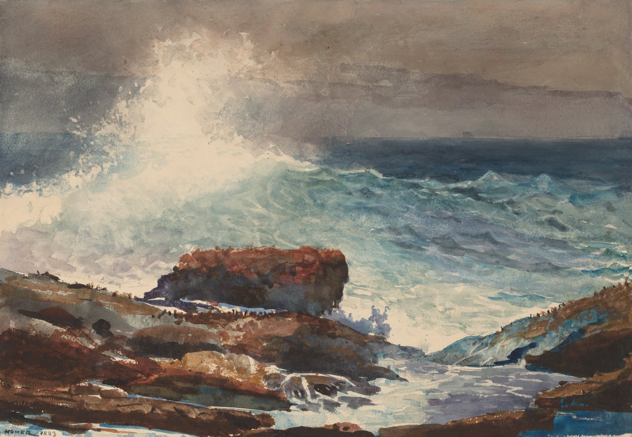 Marée montante, Scarboro, Maine, 1883 - Winslow Homer