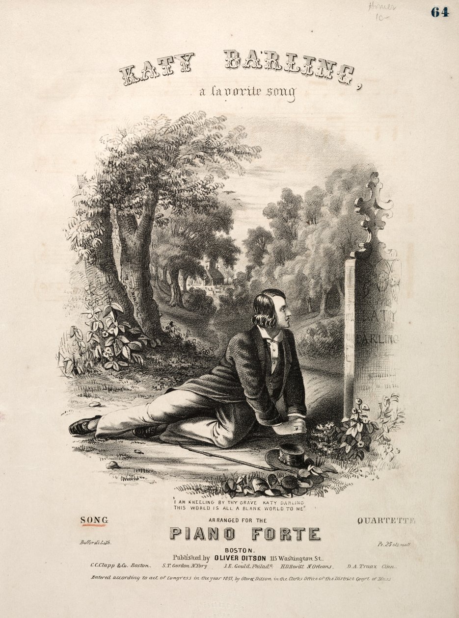 Katy Darling - Sheet Music Cover - Winslow Homer