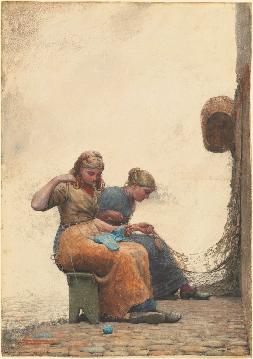 Réparation des filets - Winslow Homer
