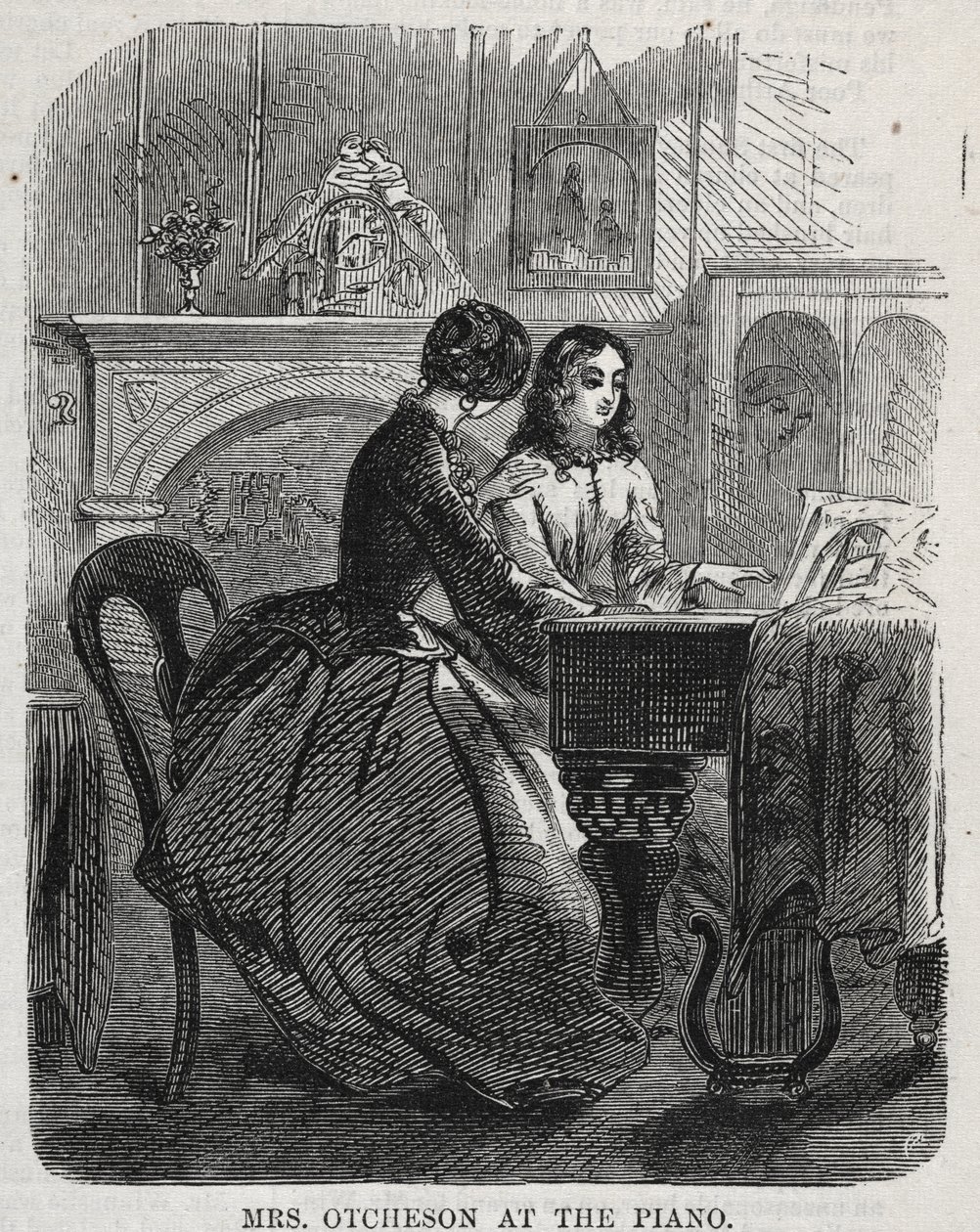 Mme Otcheson au piano, 1860 - Winslow Homer