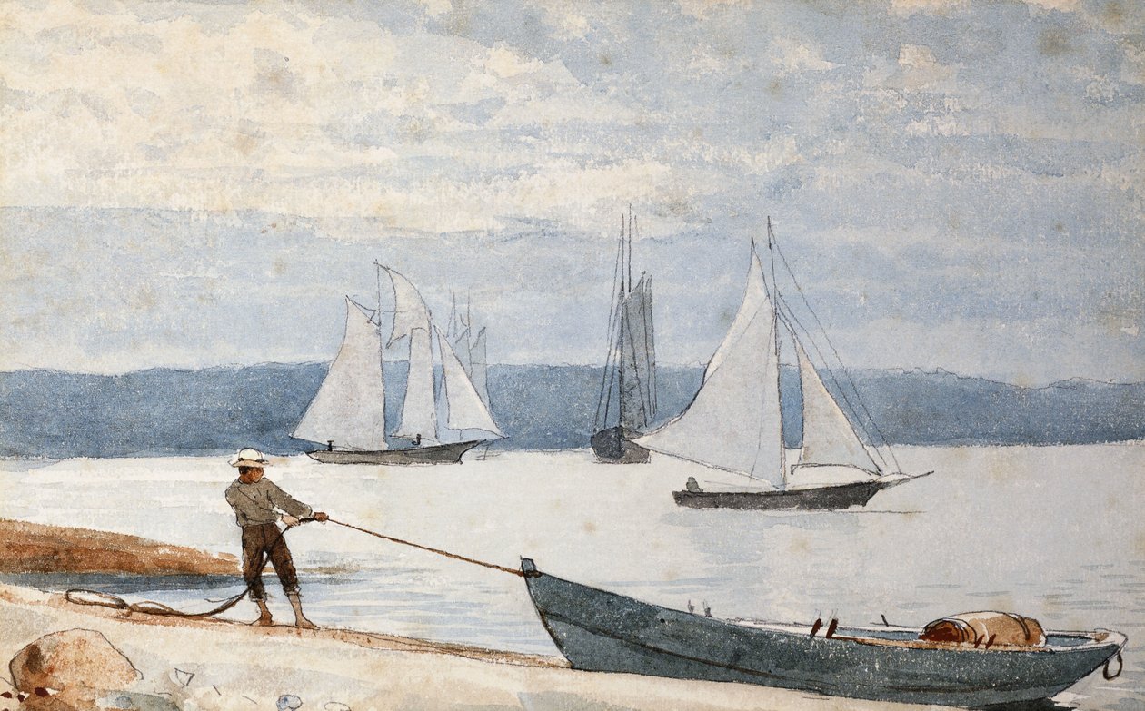 Tirant la doris, 1880 - Winslow Homer