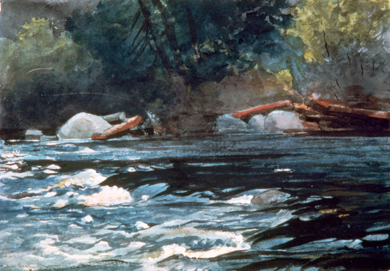 Rapides, rivière Hudson, 1894 - Winslow Homer