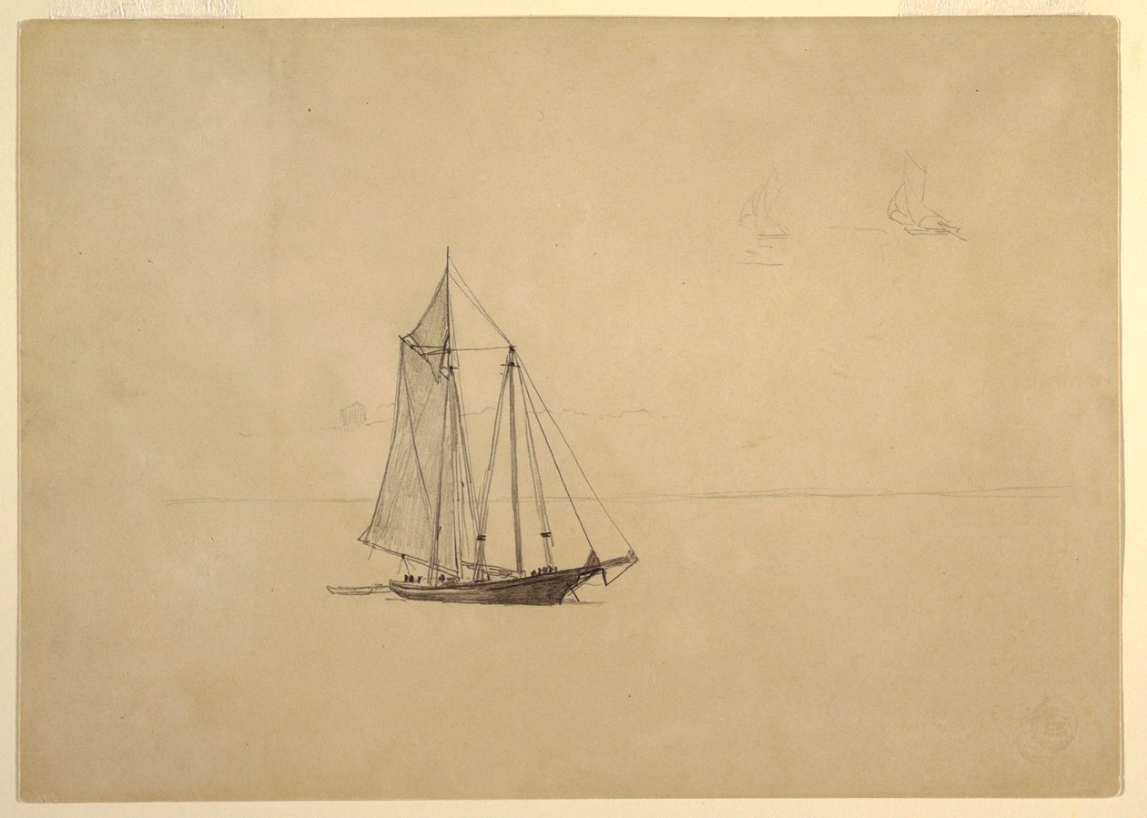 Goélette avec annexe - Winslow Homer