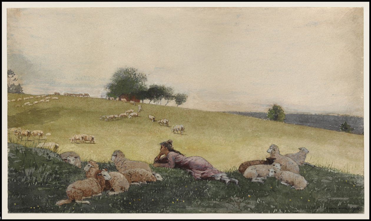 Bergère de la ferme de Houghton, 1878 - Winslow Homer