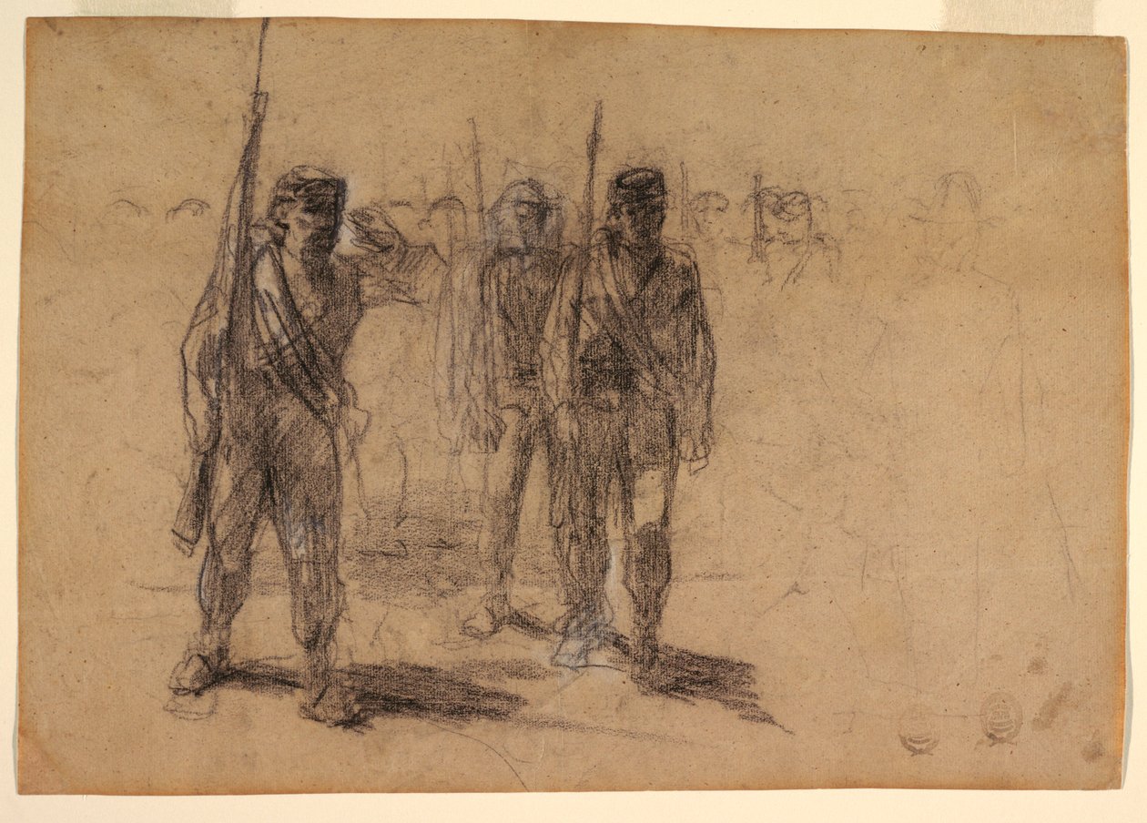 Soldats en exercice - Winslow Homer