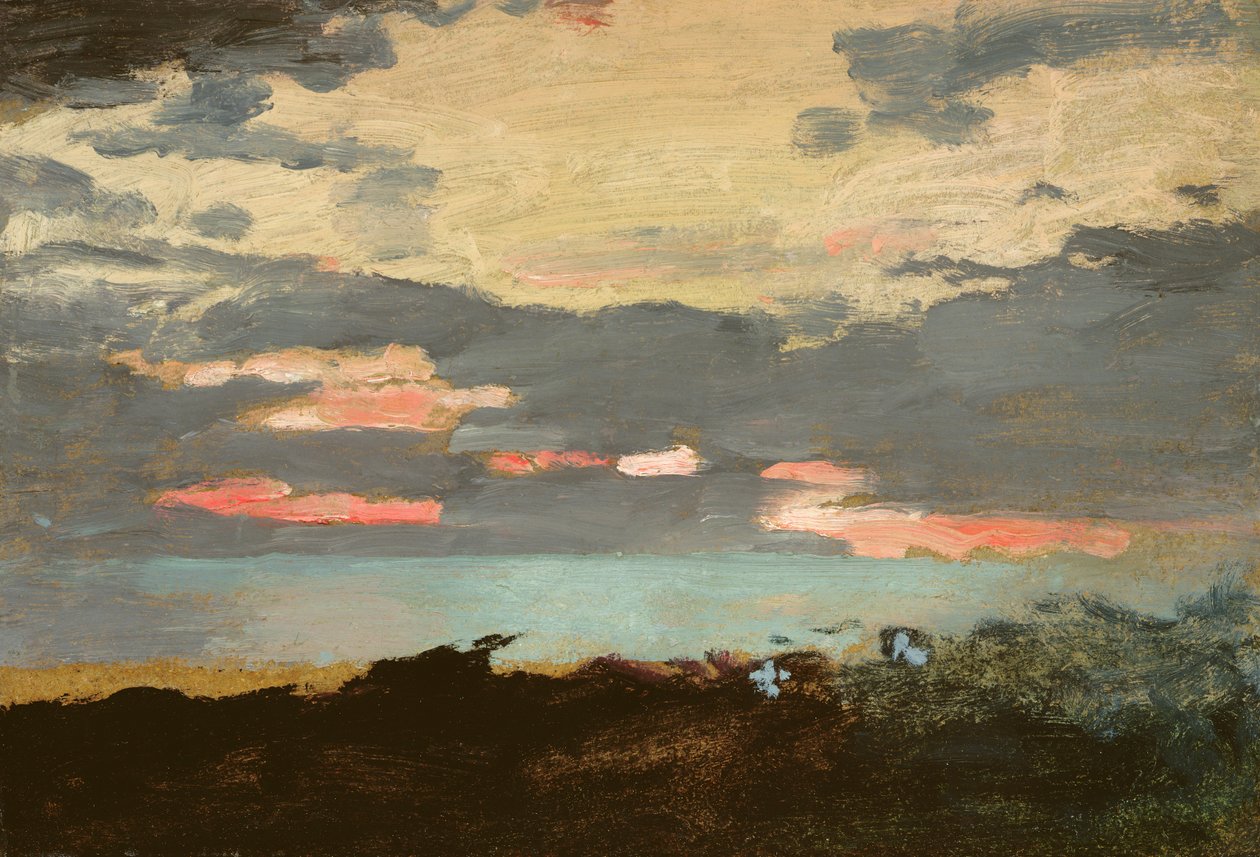 Coucher de soleil, baie de Saco - Winslow Homer