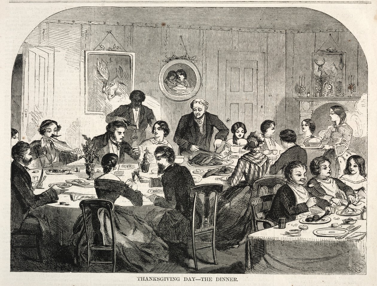 Jour de Thanksgiving - Le Dîner, 1858 - Winslow Homer