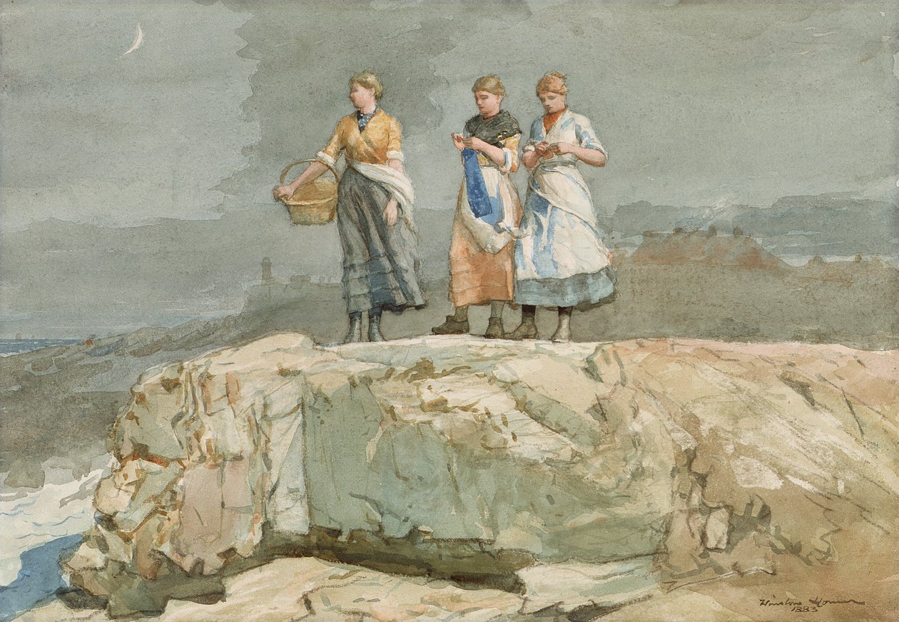 Les falaises, 1883 - Winslow Homer