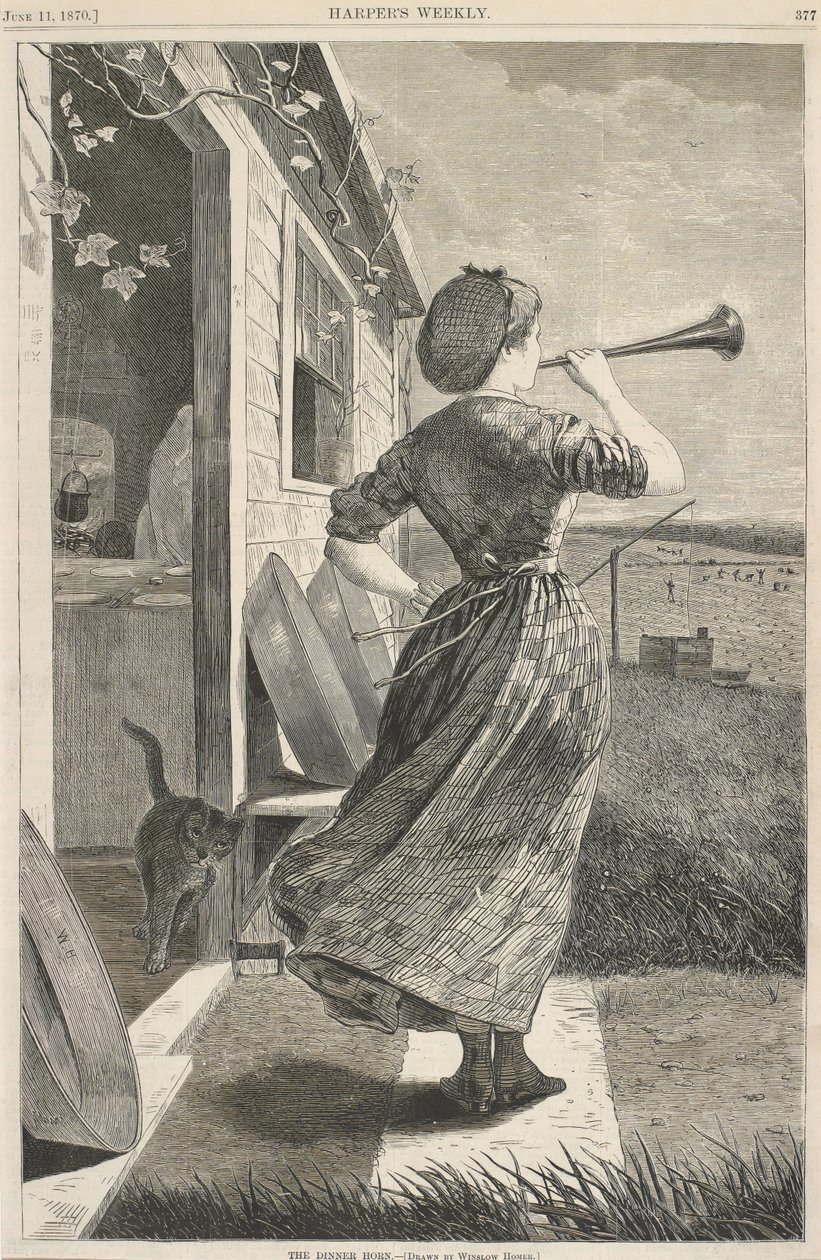 Le Cor de Dîner, 11 juin - Winslow Homer