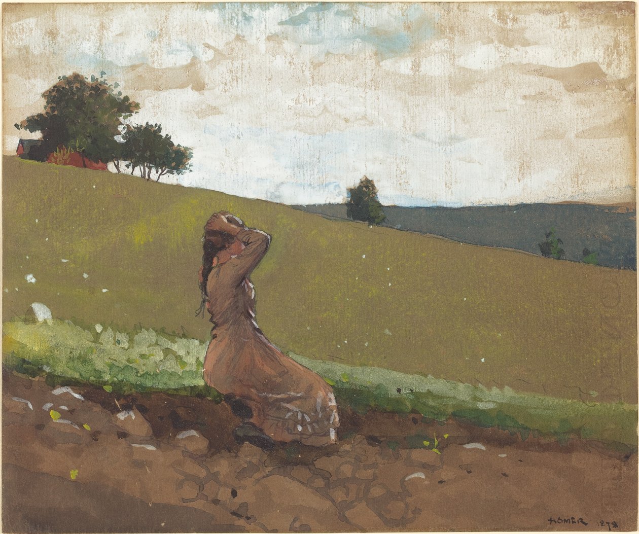 La colline verte - Winslow Homer