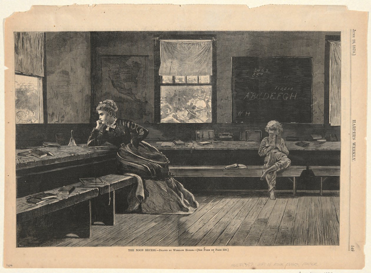 La pause de midi, de Harper - Winslow Homer