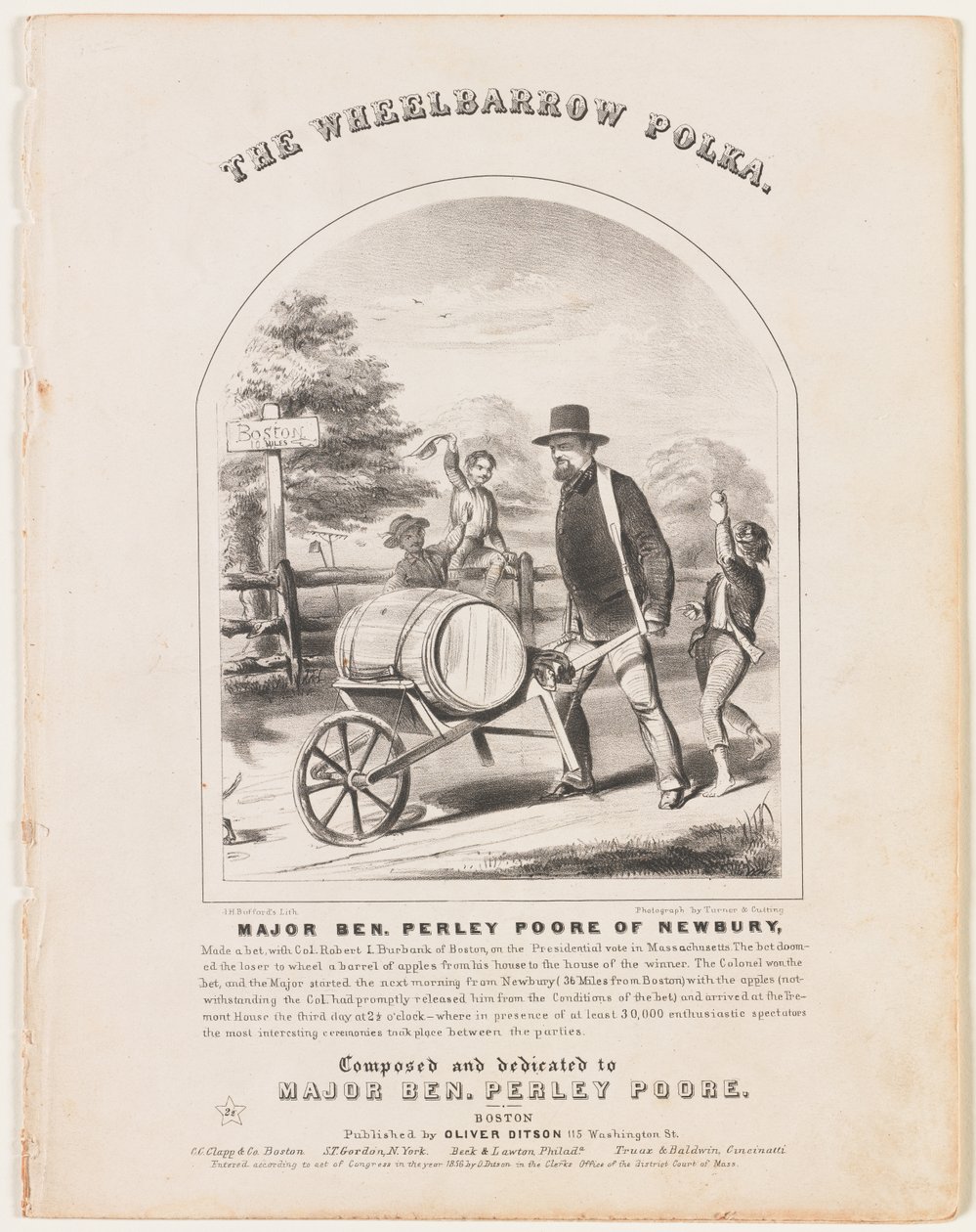 La Polka de la brouette [partition de cinq pages, complète] - Winslow Homer
