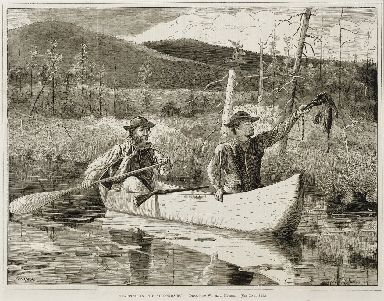Piégeage dans les Adirondacks - Winslow Homer