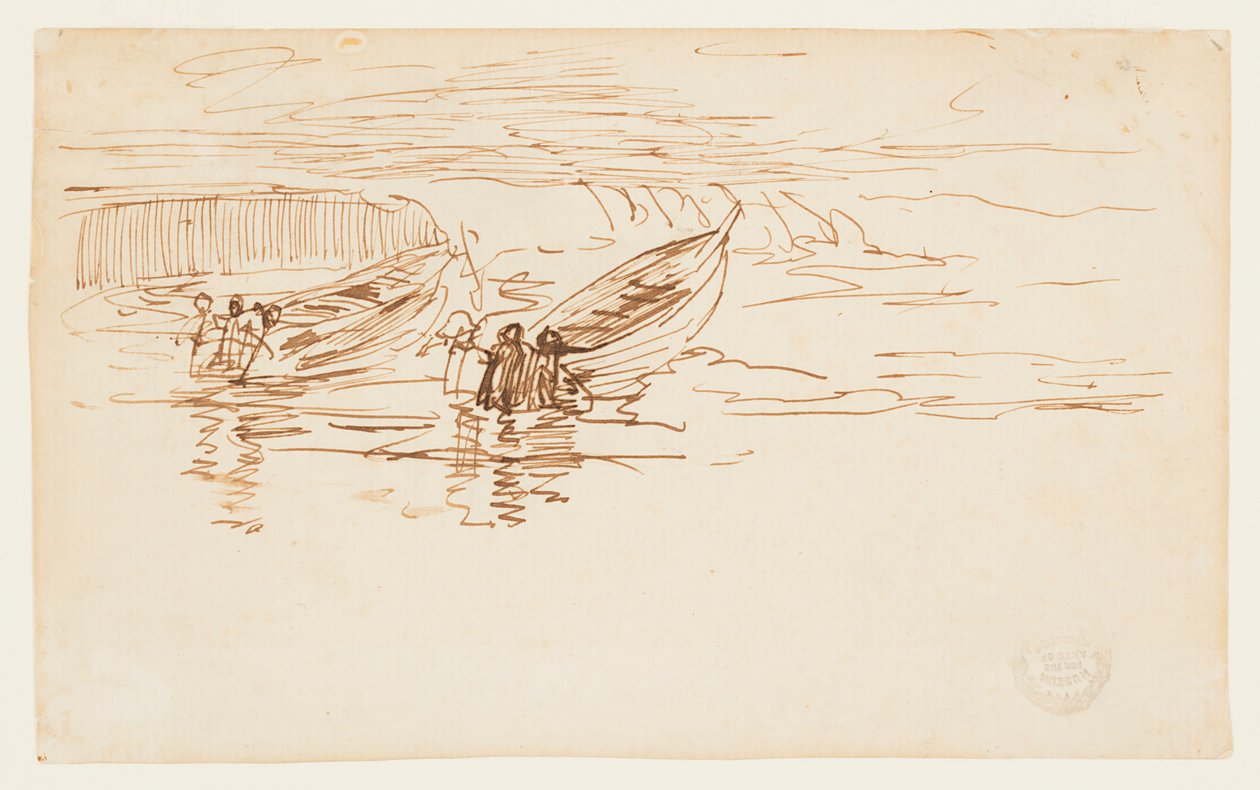 Deux doris en cours de lancement, Angleterre - Winslow Homer