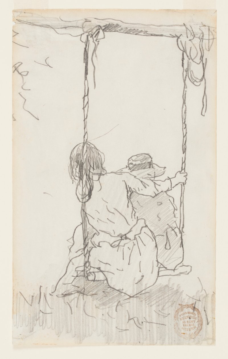 Deux filles sur une balançoire - Winslow Homer