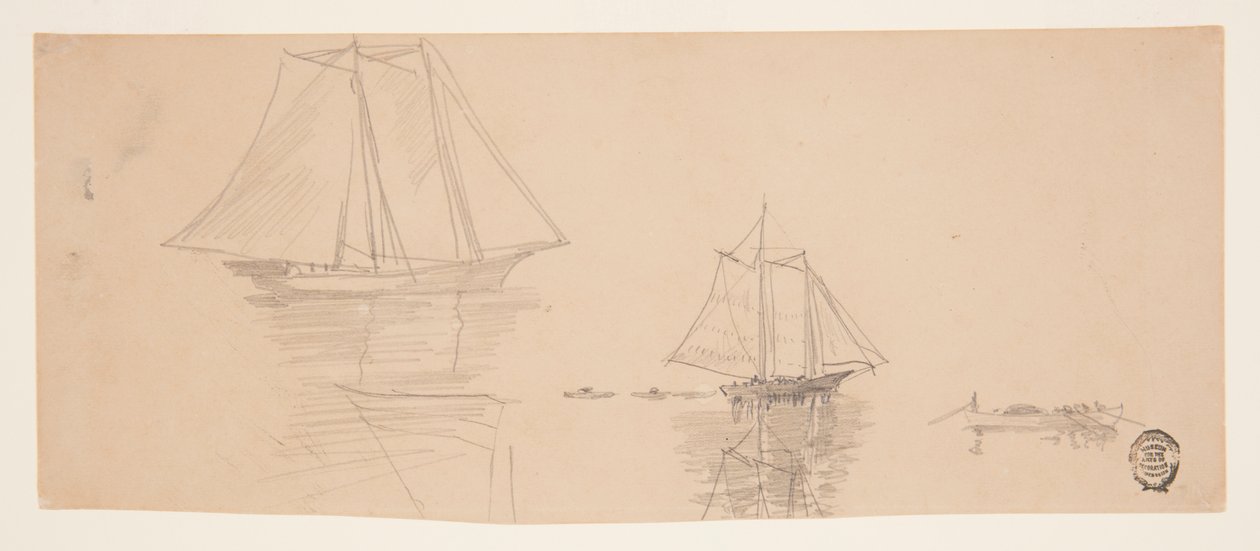 Deux goélettes et doris - Winslow Homer