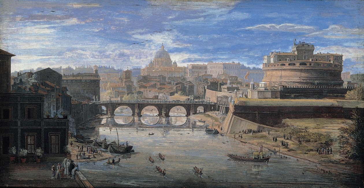 Vue de Tor di Nona, vers 1700 - Wittel