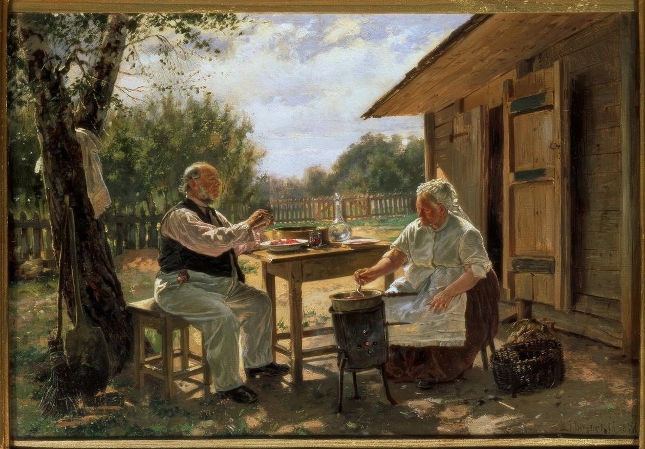En train de faire de la confiture - Wladimir Jegorowitsch Makowski