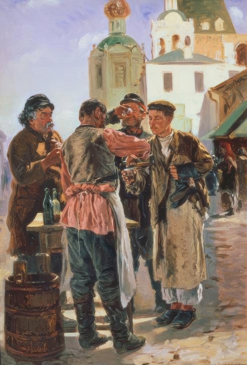 Vendeur de kvas - Wladimir Jegorowitsch Makowski
