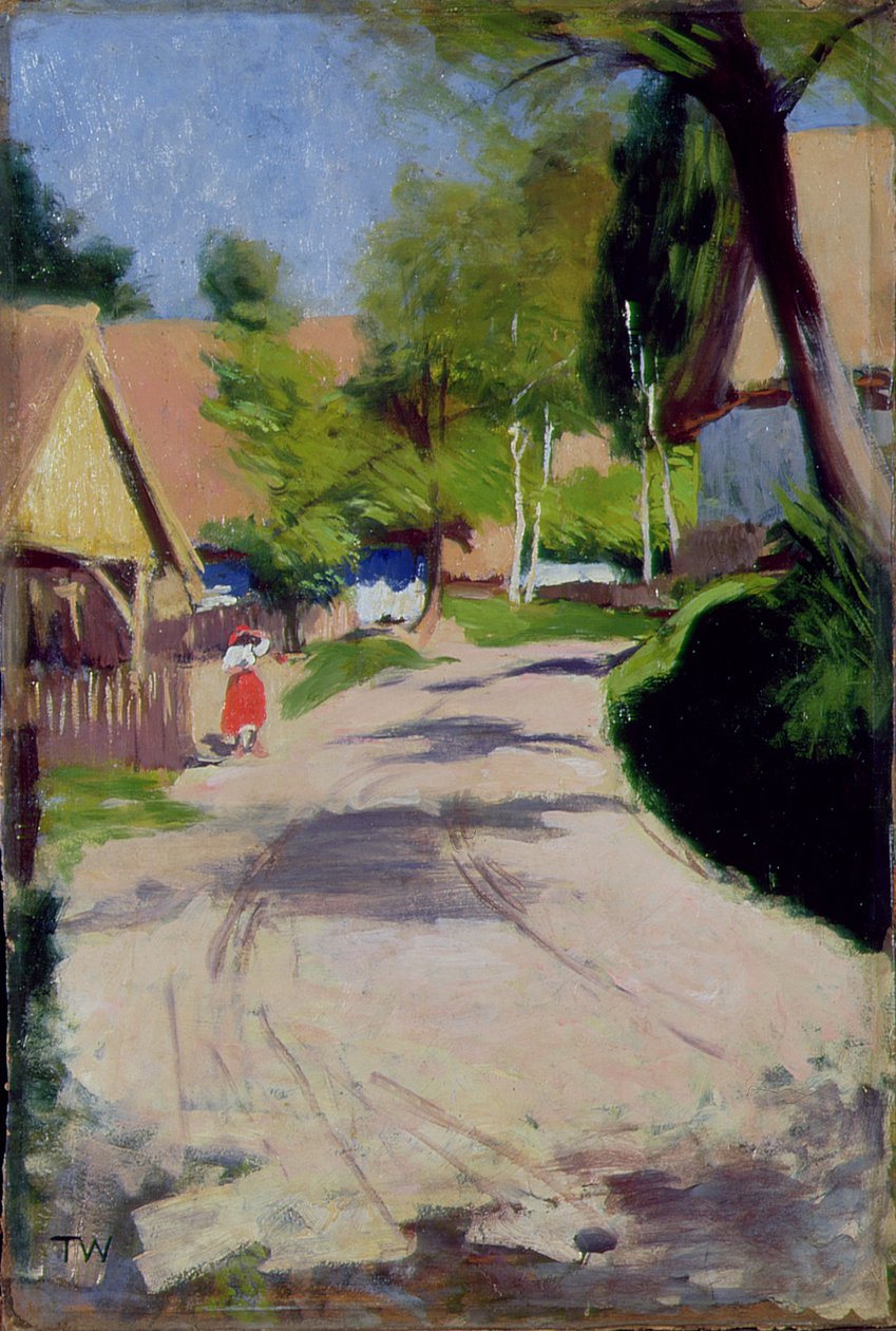 Route à travers un village, 1910 - Wlodzimierz Tetmajer