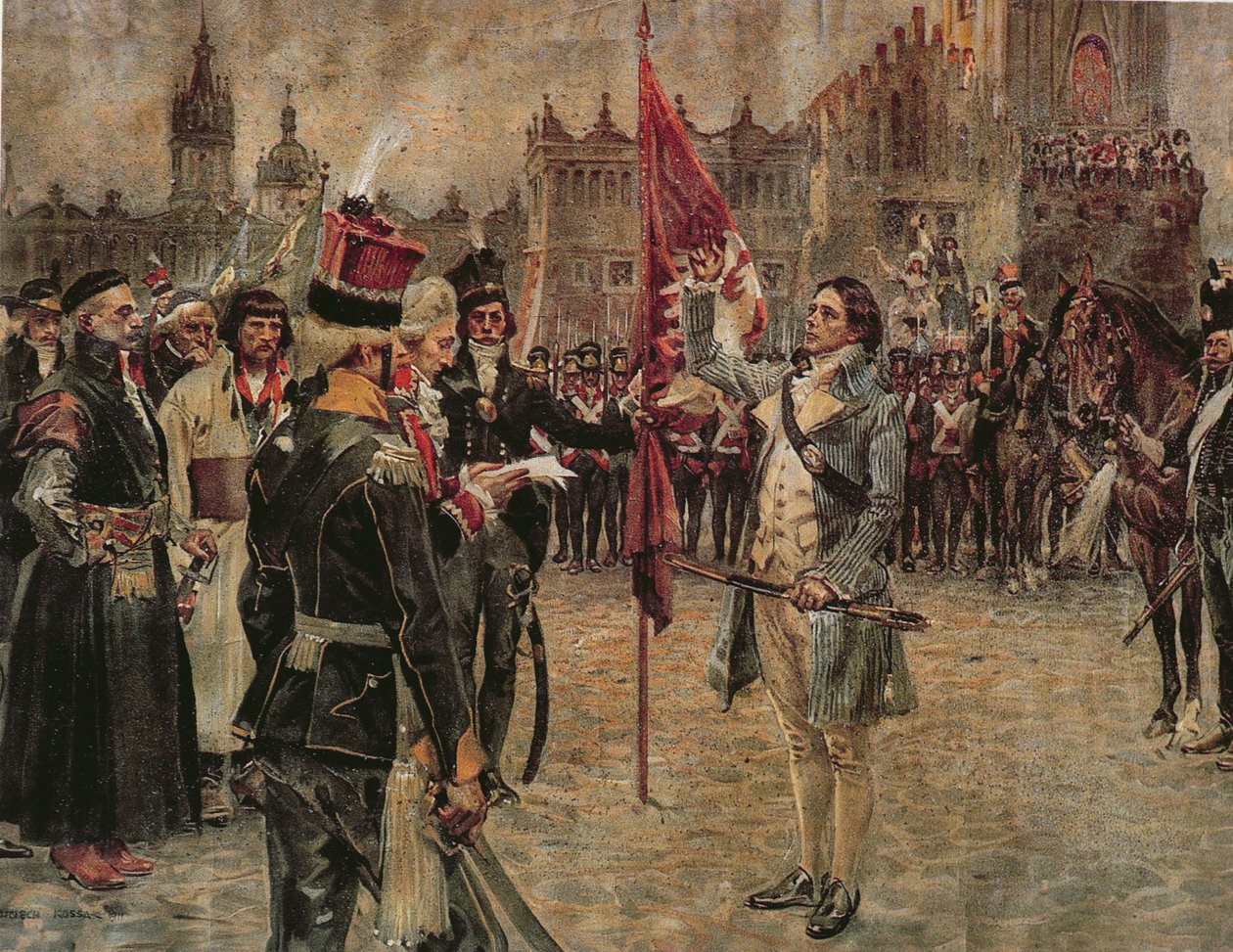 Tadeusz Kosciuszko arrive à Cracovie le 24 mars 1794 pour rallier le peuple polonais à combattre l