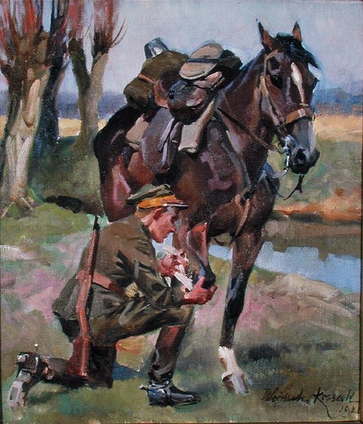 Panser la blessure - Wojciech Kossak