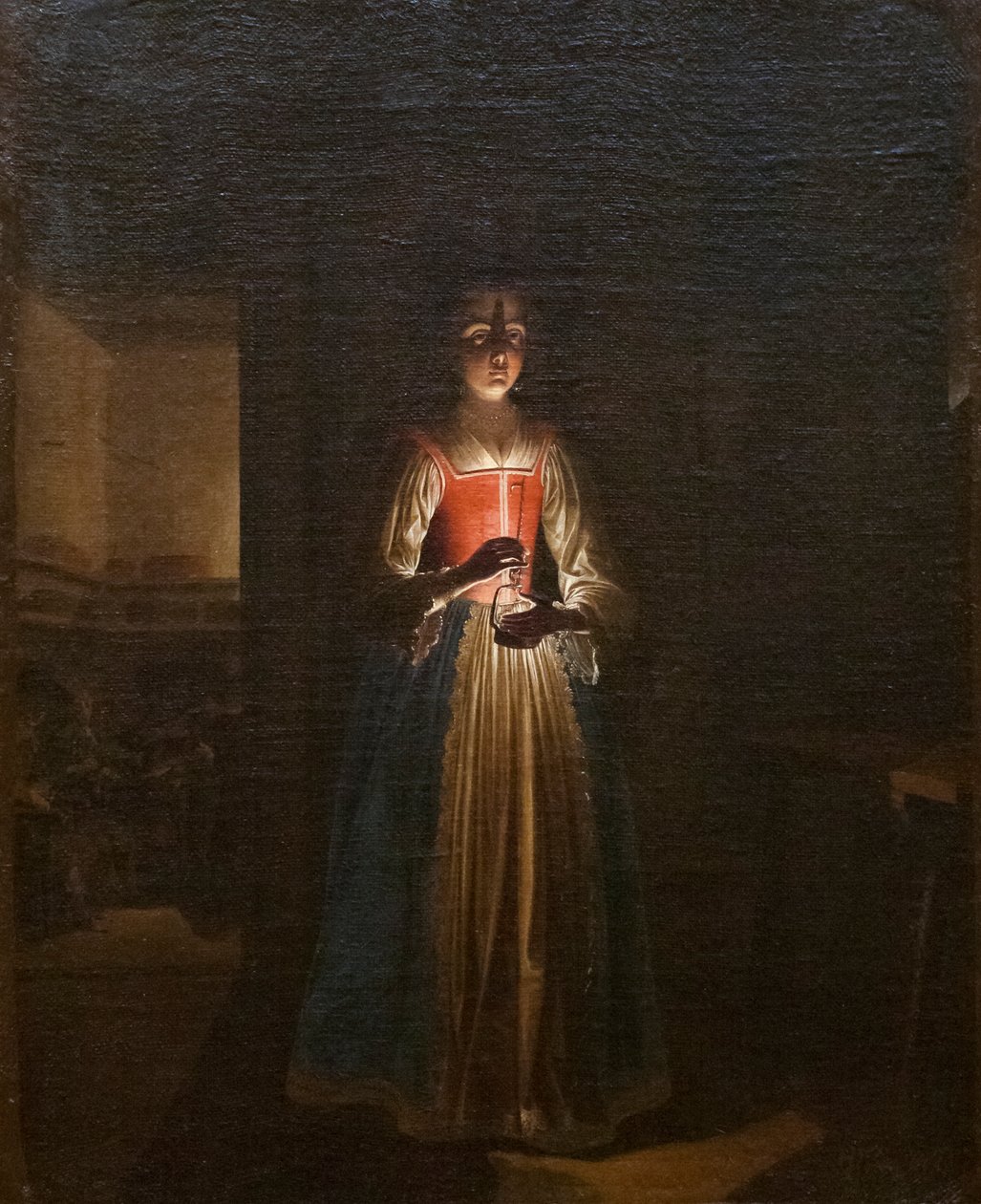 Femme avec lanterne - Wolfgang Heimbach