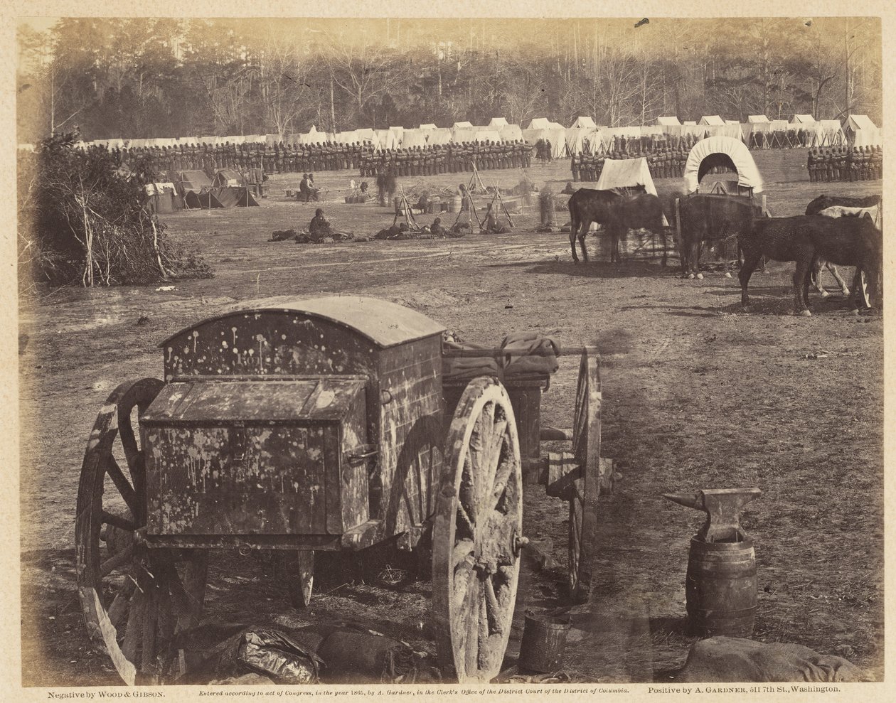 Camp et Cumberland Landing, sur le Pamunkey, mai 1862 - Wood and Gibson Wood and Gibson