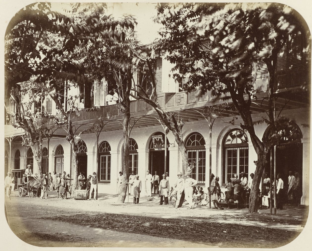 Maisons de commerce sur la Kali Besar - Woodbury and Page