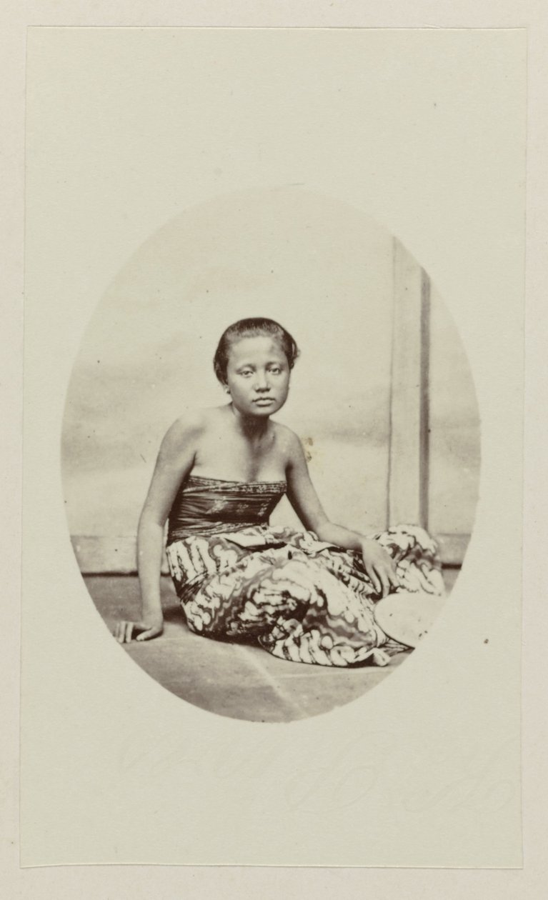 Jeune fille assise - Woodbury and Page